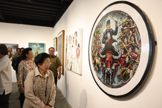 Api Soekarno Hidup Lagi! Megawati Buka Pameran Seni di Bantul Bareng GKR Hemas