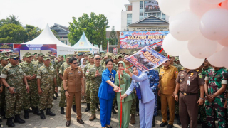 Kodaeral IX Ramaikan Bazar HUT ke-81 TNI, Hadirkan Kebutuhan Pokok Harga Terjangkau