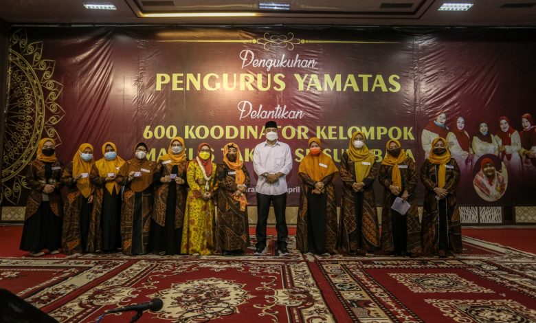 Pengukuhan Pengurus Yamatas dan Pelantikan Majelis Taklim, Cak Eri Ajak Kolaborasi Gerakkan UMKM