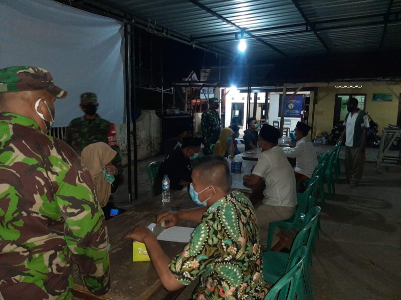 Koramil 0826-06 Palengaan Melaksanakan Kegiatan Patroli Malam Dalam Rangka PPKM
