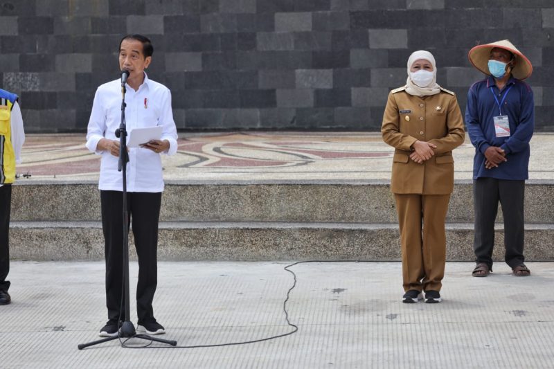 Bendungan Tugu Trenggalek dan Gongseng Bojonegoro diresmikan Presiden Jokowi, Gubernur Khofifah Optimistis Produktivitas Pertanian Jatim akan Terdongkrak