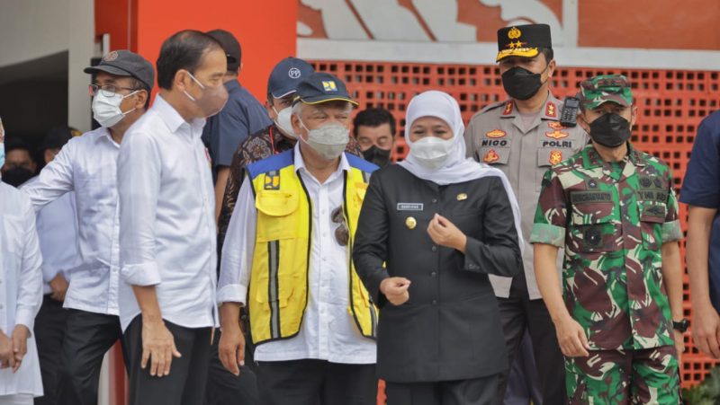 Forkopimda Jatim Dampingi Presiden RI Resmikan Pasar Besar Ngawi