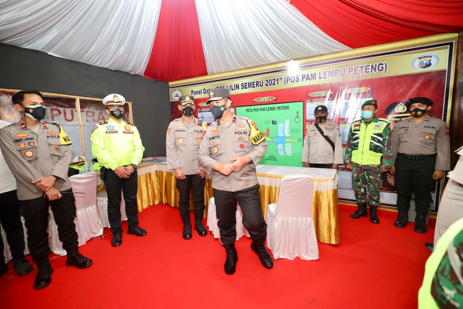 Cek Pospam di Tulungagung, Waka Polda Jatim : Waspada Terhadap Dinamika Perkembangan Masyarakat