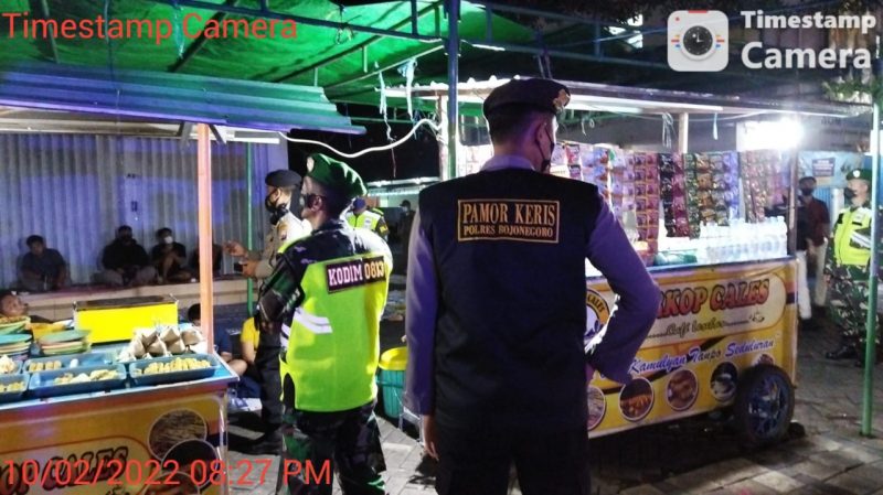 Meminimalisir Covid-19, Petugas Gabungan “Pamor Keris” Gelar Patroli Prokes