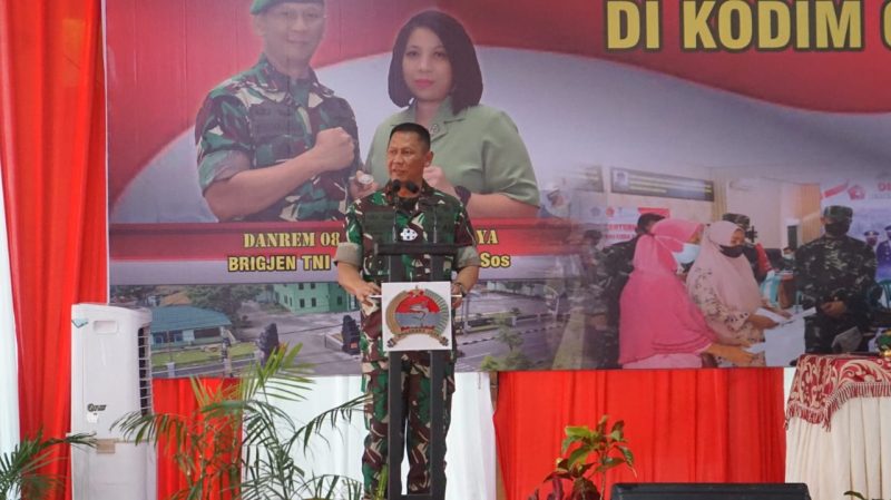 Perdana Kunjungan Kerja Danrem 084/BJ Di Kodim 0817/Gresik.