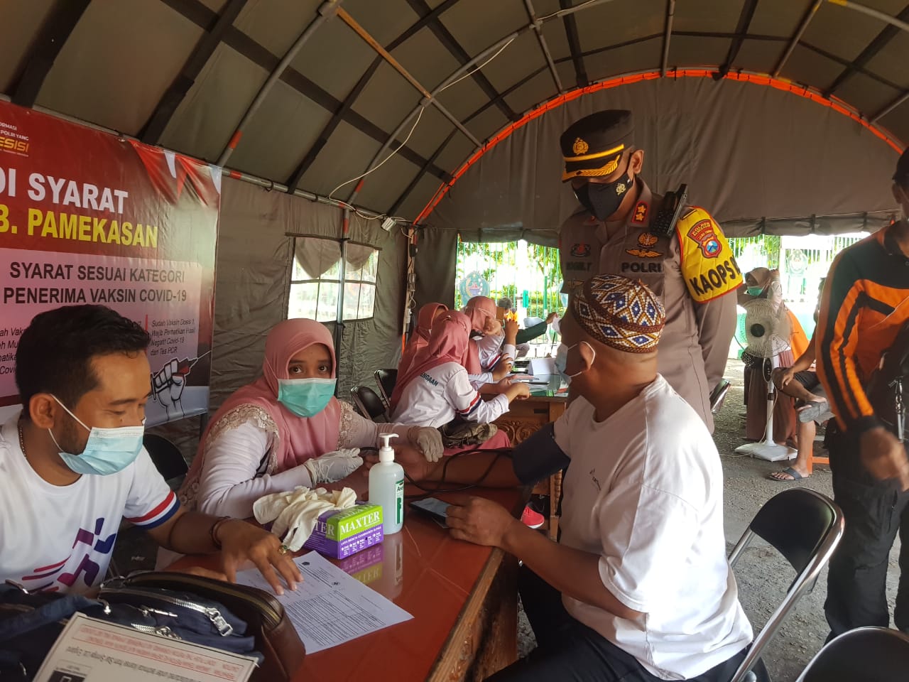 Sukseskan Herd Immunity Polres Pamekasan Gelar Vaksinasi Terpadu