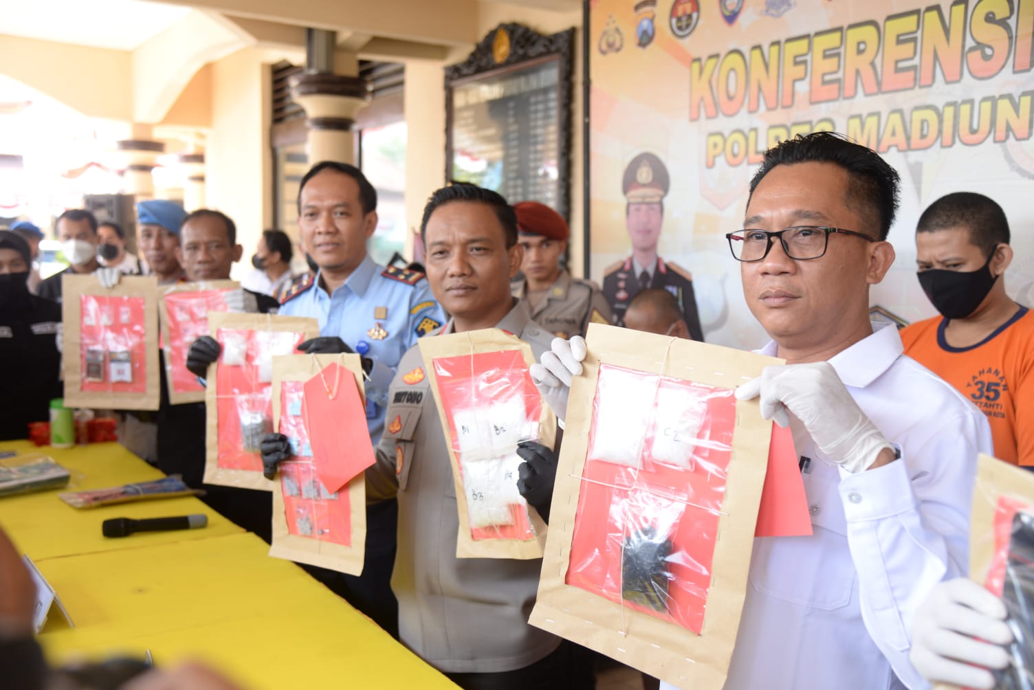 Sinergitas Polres Madiun Kota dan Lapas Berhasil Gagalkan Peredaran Narkotika di Dalam Lapas