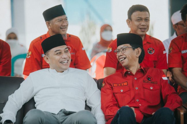 Hari Raya Idul Adha, PDIP Surabaya Potong 11 Kurban Sapi di RPH Pegirian