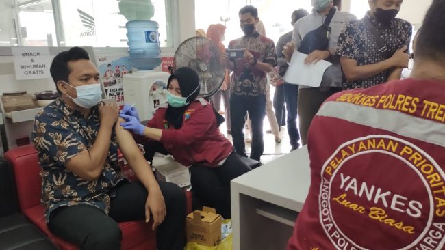 Vaksinasi Terus Digalakan, Polres Trenggalek Kejar Capaian Vaksin Booster