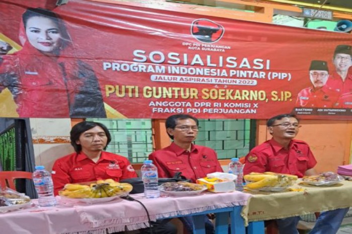 Kader PDIP Ajak Warga Surabaya Ciptakan Generasi Hebat dan Unggul Melaui PIP
