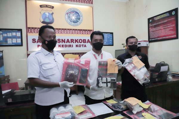 Polres Kediri Kota Berhasil Amankan Belasan Tersangka Pengedar Narkoba