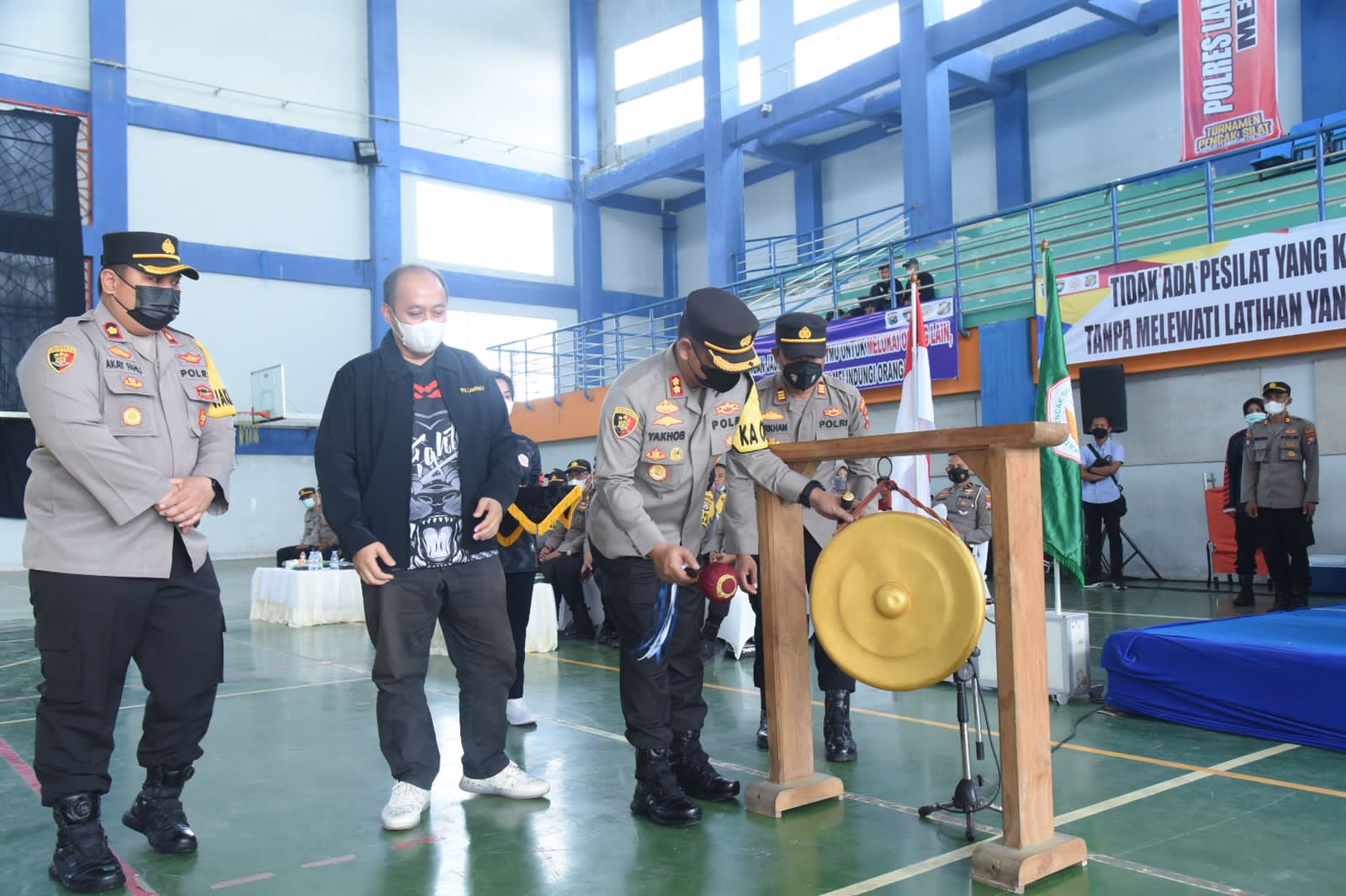 Cetak Atlet Daerah,Polres Lamongan Gelar Turnamen Pencak Silat