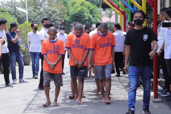 Polres Kediri Berhasil Mengamankan 15 Tersangka Penganiayaan Antar Perguruan Silat