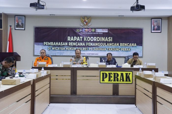 Hadapi Musim Hujan, Polres Tanjung Perak Siapkan Penanggulangan Bencana