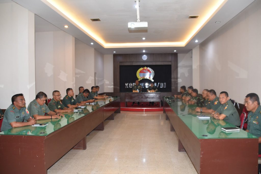 Kepala Staf Korem 084/BJ Terima Kunjungan Tim Wasrik Itdam V/Brawijaya