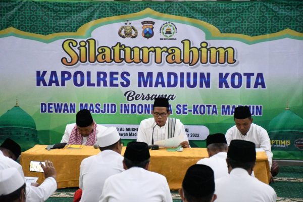 Polres Madiun Kota Bersama DMI Jaga Kondusifitas Gelar Istighotsah