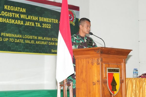 Kepala Seksi Perencanaan Korem 084/BJ Membuka Kegiatan Pendataan Pembinaan Logistik Wilayah