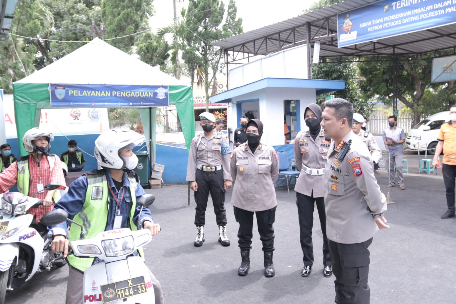 Pastikan Pelayanan SIM Sesuai Prosedur, Kapolresta Malang Kota Sidak Satpas