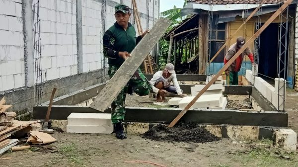 Program Babinsa Masuk Dapur Wujudkan Warga Tak Mampu Miliki Rumah Layak Huni.