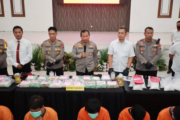 Polisi Berhasil Gagalkan Peredaran Narkoba, 36Kg Sabu dan Puluhan Ribu Ekstasi Diamankan