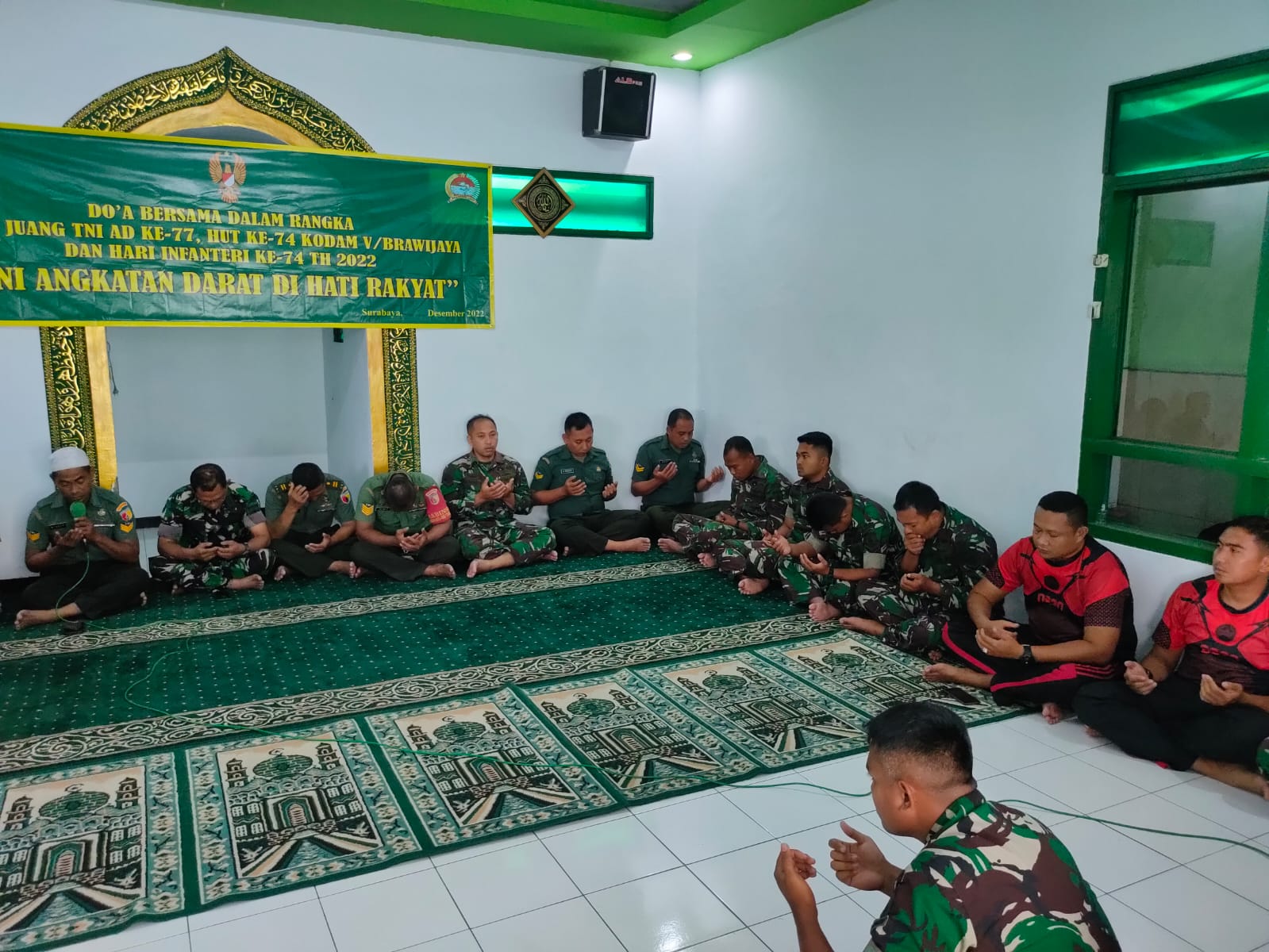 Doa Bersama Peringati Hari Juang TNI AD dan Menyambut HUT Kodam V/Brawijaya Ke 74