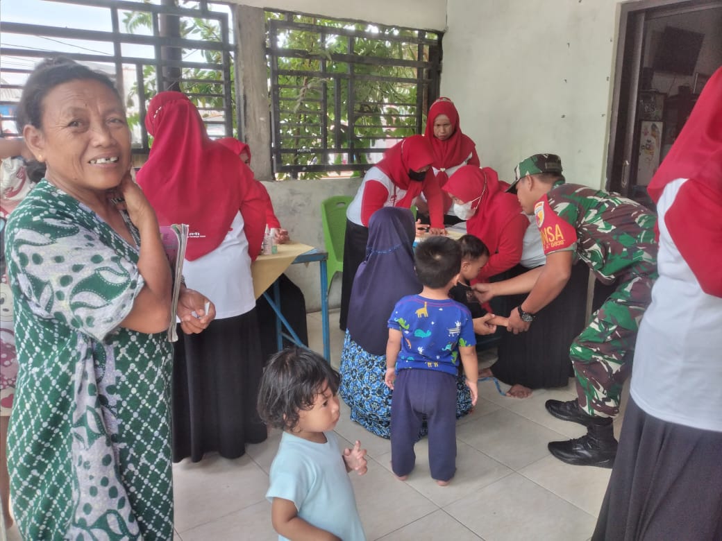 Babinsa Koramil 0830/06 Benowo Lakukan Pendampingan Posyandu Cegah Stunting di Wilayah