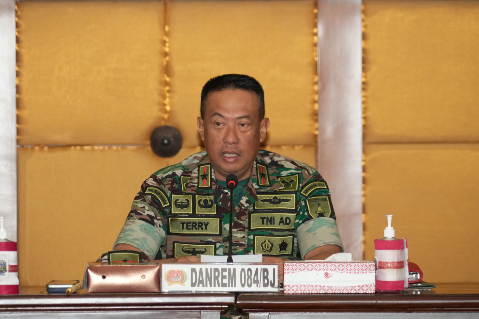 Danrem 084/Bhaskara Jaya Pimpin Rapat Koordinasi Pengamanan Kunker Wapres RI