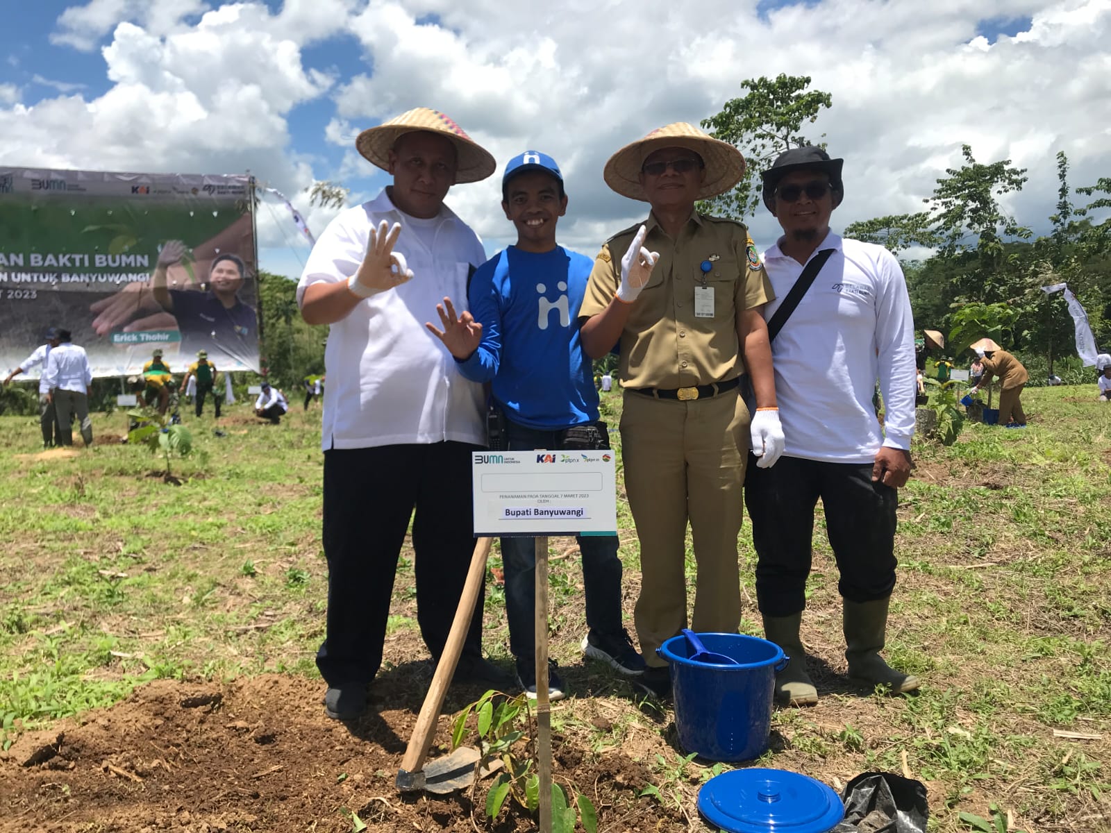 Kolaborasi PTPN Jatim bersama KAI lakukan Konservasi di Area Kebun Jatirono - Banyuwangi