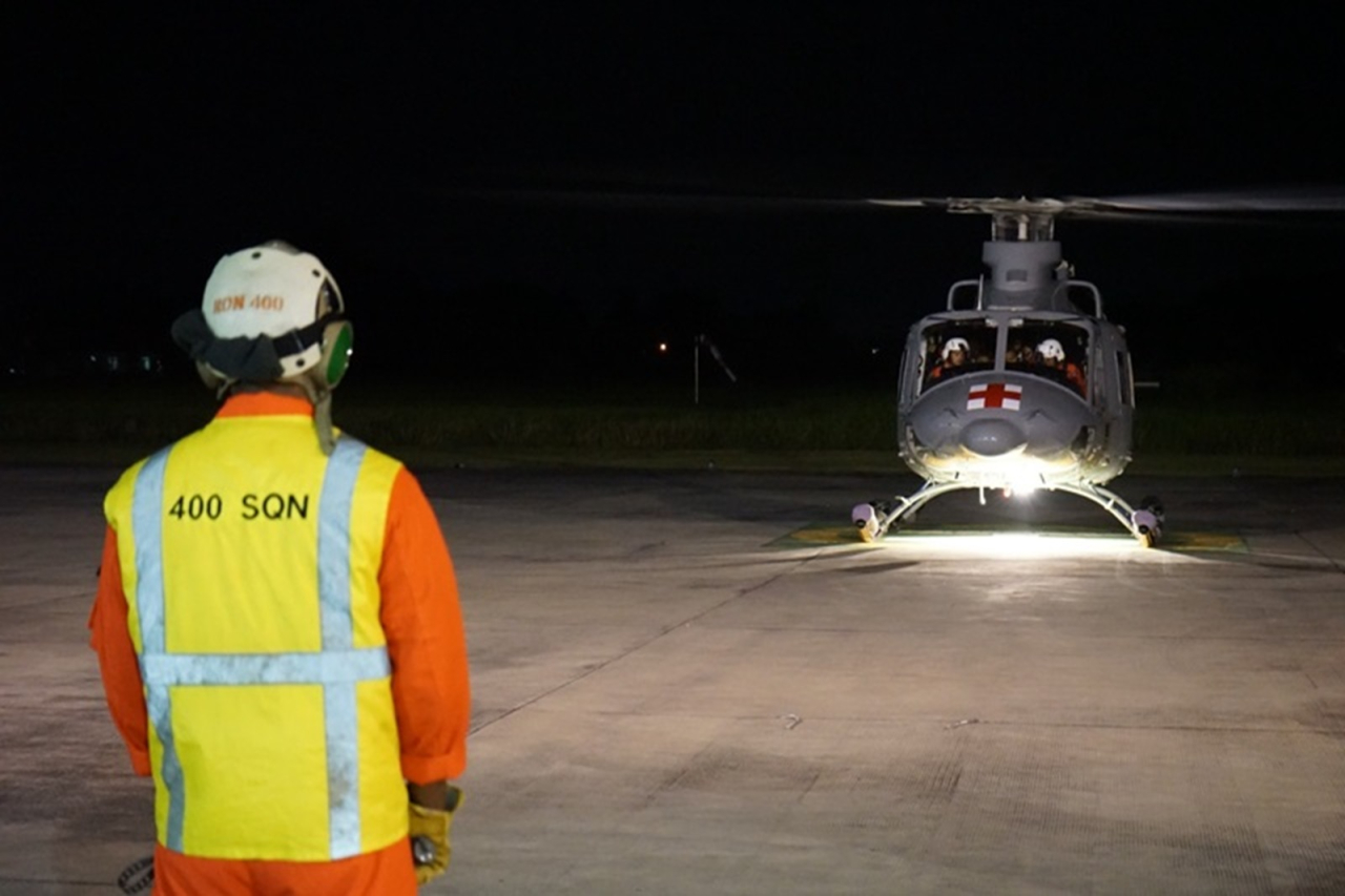 Asah Kemampuan, Skuadron Udara 400 Wing Udara 2 Gelar Latihan Terbang Malam