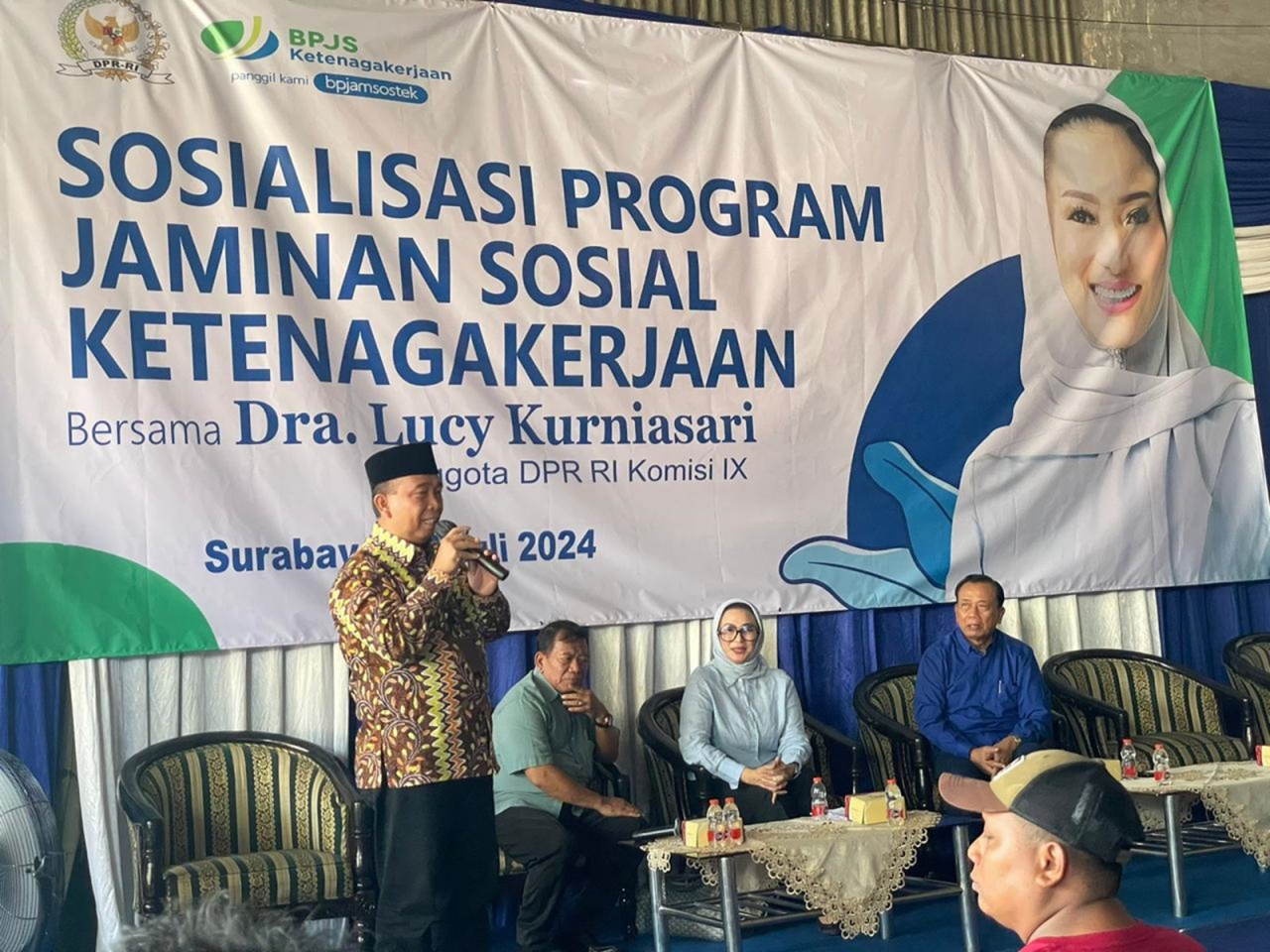 BPJamsostek Cabang Juanda Bersama Anggota DPR RI Sosialisasikan Manfaat Program Jaminan Sosial