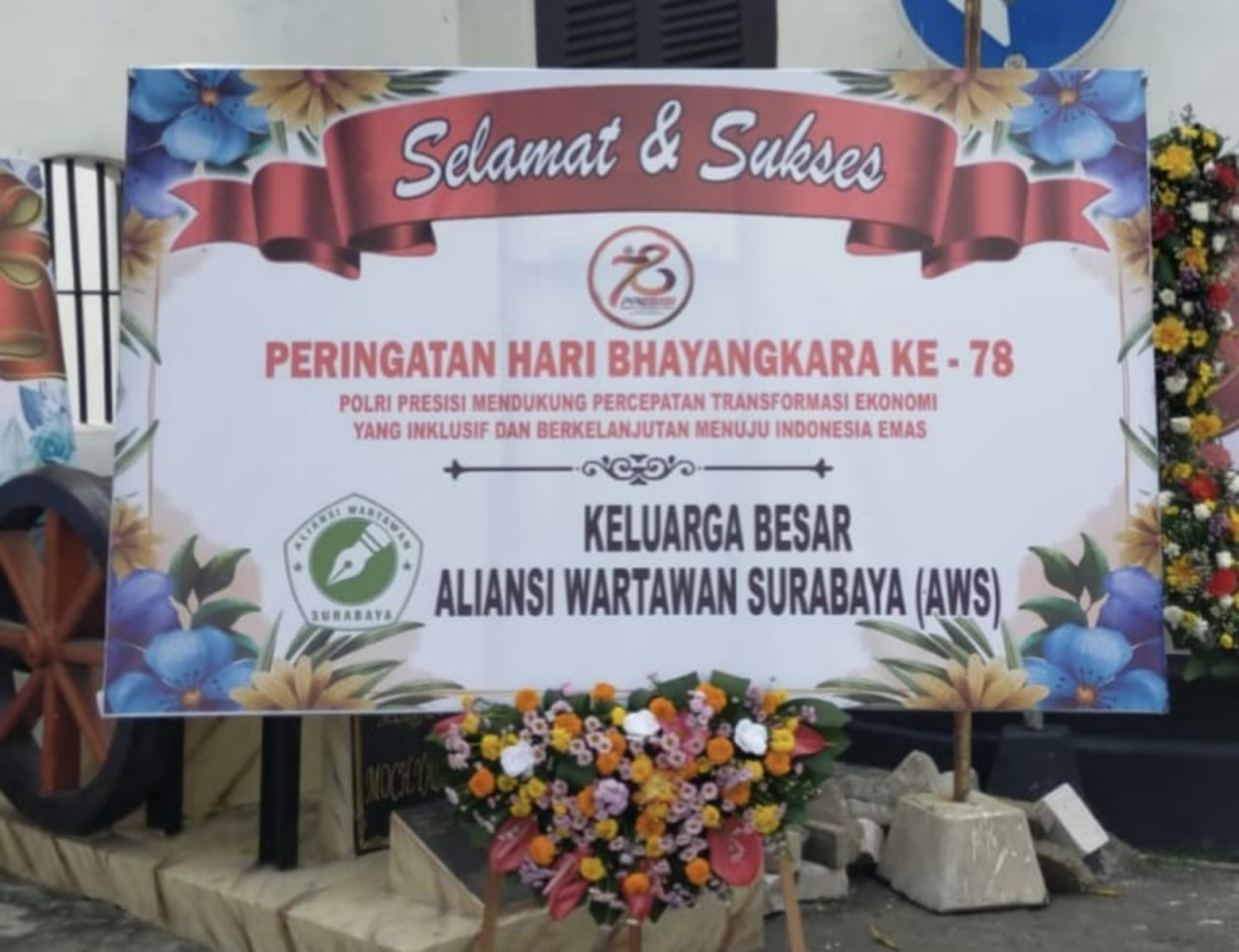 AWS Kirim Ucapan HUT Bhayangkara Ke-78 0 bertema "Polri Presisi untuk Indonesia Maju"