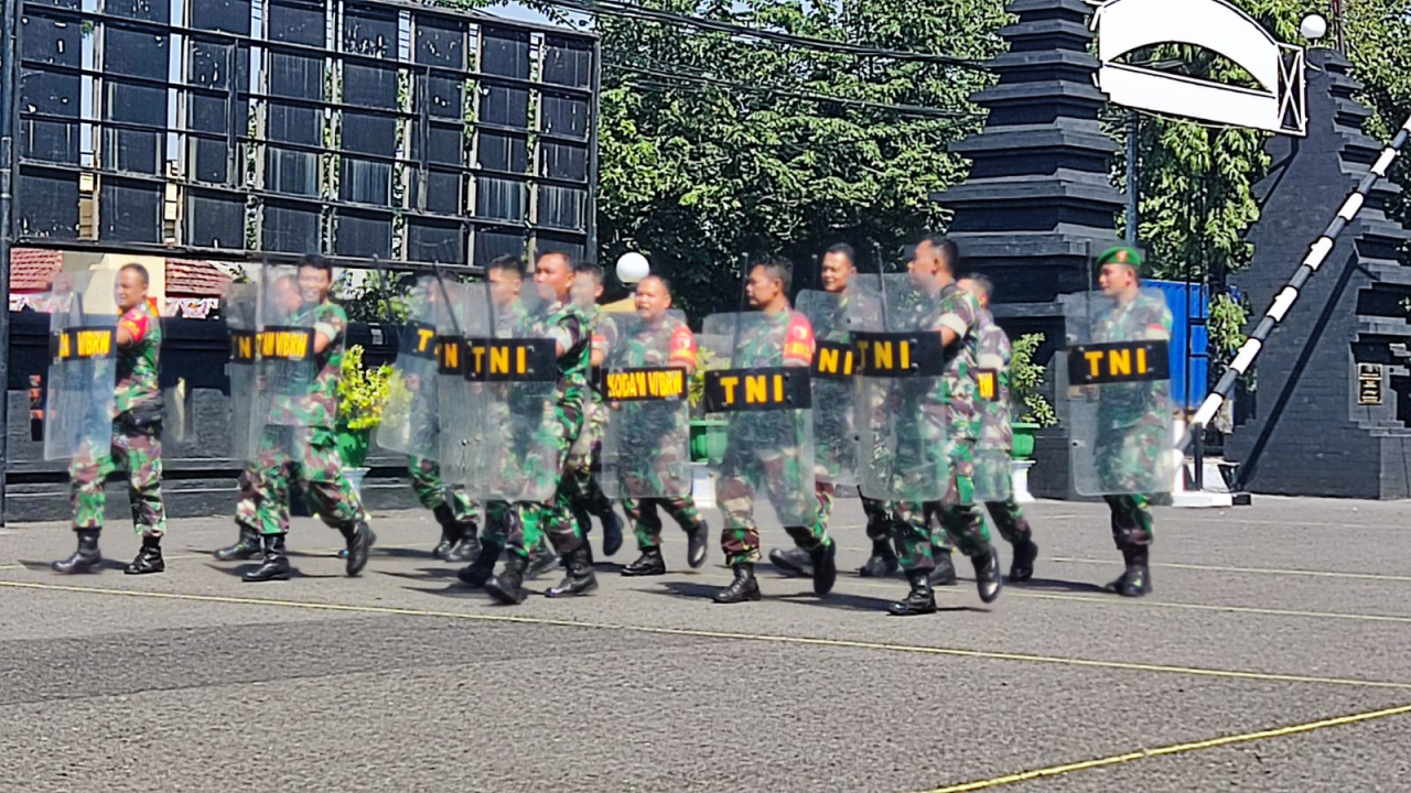 Kodim 0830/Surabaya Utara Berikan Pembekalan Materi Kesiapan Pengamanan Pilkada Serentak di Wilayah