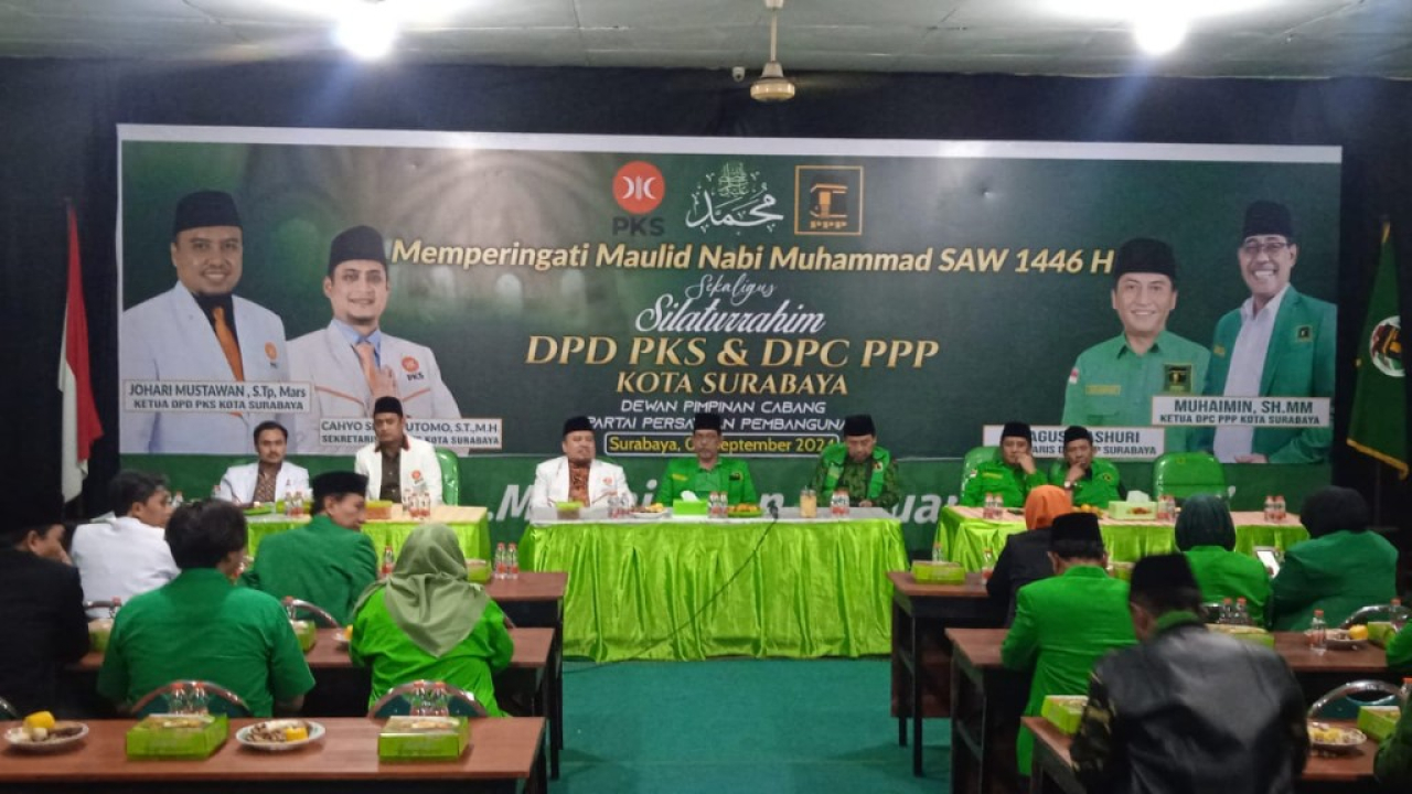 DPD PKS dan DPC PPP Surabaya Perkuat Sinergi untuk Pilkada 2024 dan Pembangunan Kota