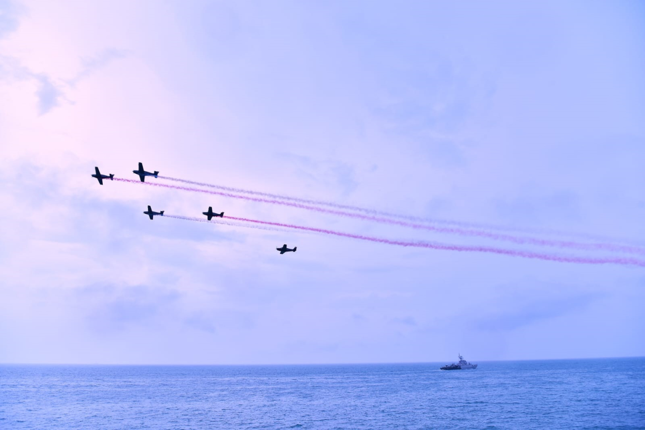 Unsur Pesud Puspenerbal Sukses Meriahkan HUT Ke-79 TNI AL