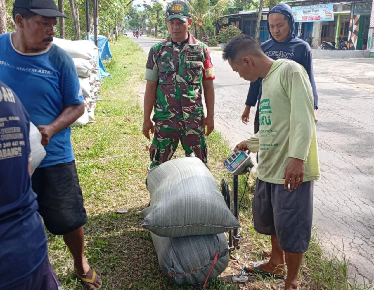 Dampingi Petani, Babinsa Kodim 0802/Ponorogo Sukseskan Program Sergab