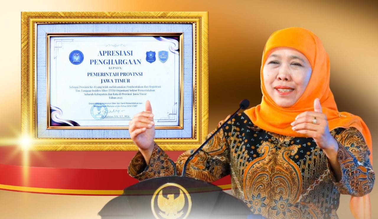 Komitmen Gubernur Khofifah Perkuat Ketahanan Siber Diapresiasi BSSN
