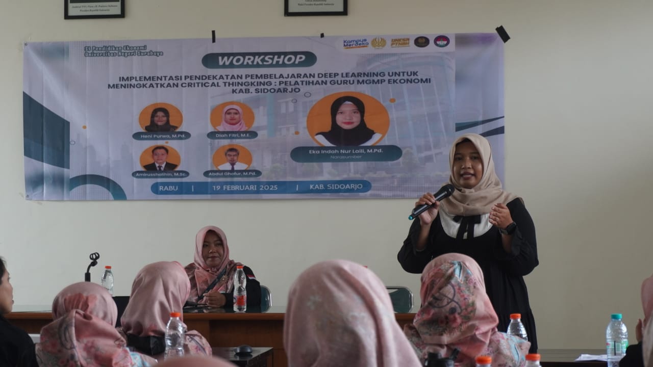Kompetensi Pedagogik Guru MGMP Ekonomi Ditingkatkan Melalui Program Pelatihan Deep Learning