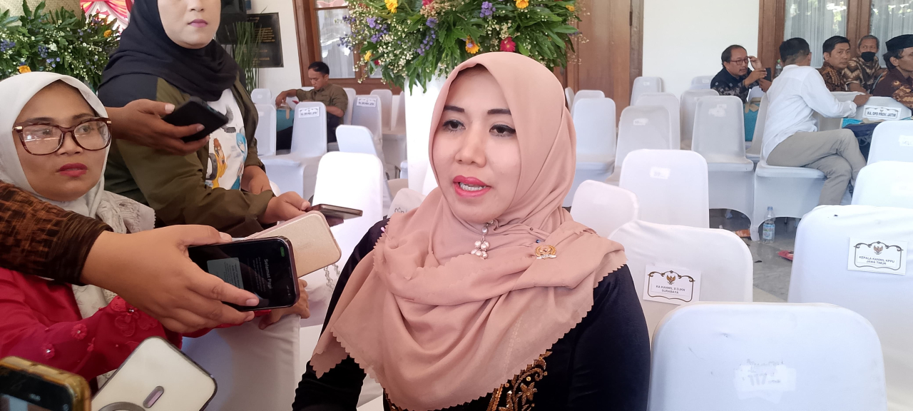 Anggota DPD RI Lia Istifhama di Grahadi Surabaya. (Foto : Istimewa)