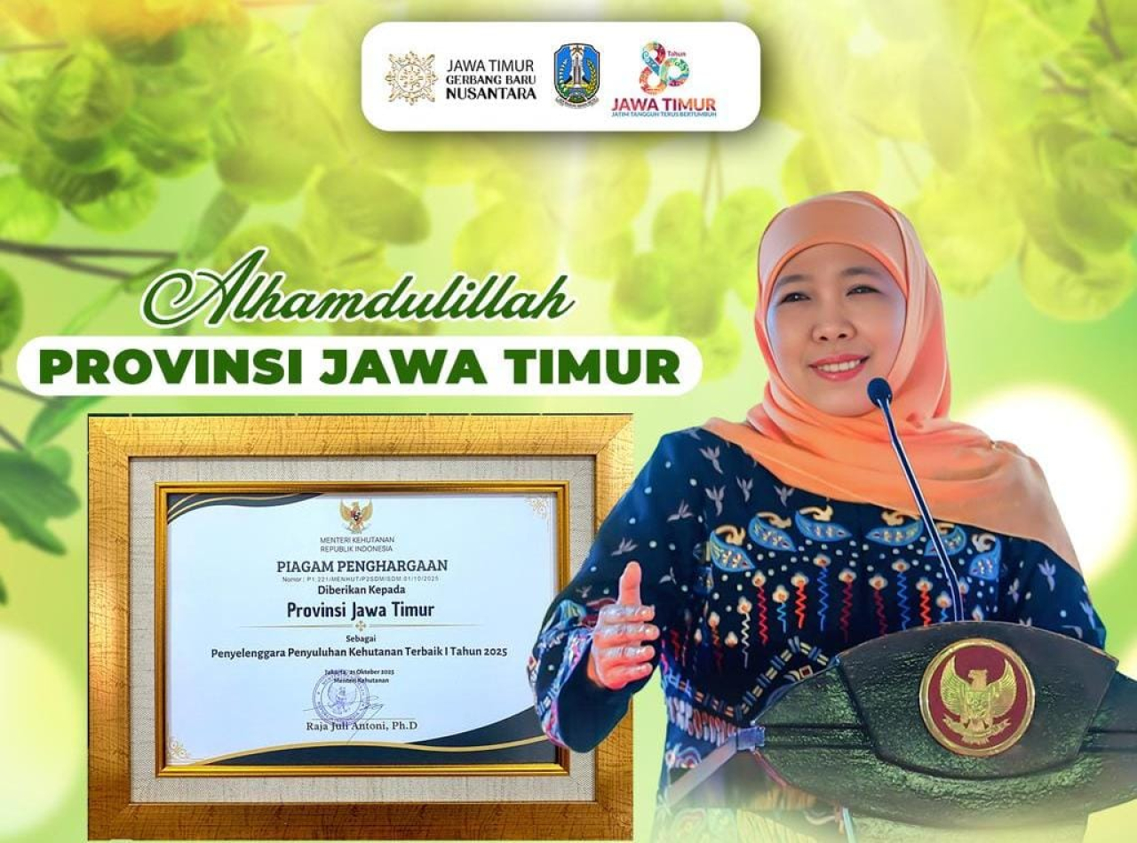 Gubernur Khofifah Apresiasi Komitmen Penyuluhan Kehutanan Provinsi Jawa Timur yang Berkualitas. (Foto: Adpim for kabarhit)