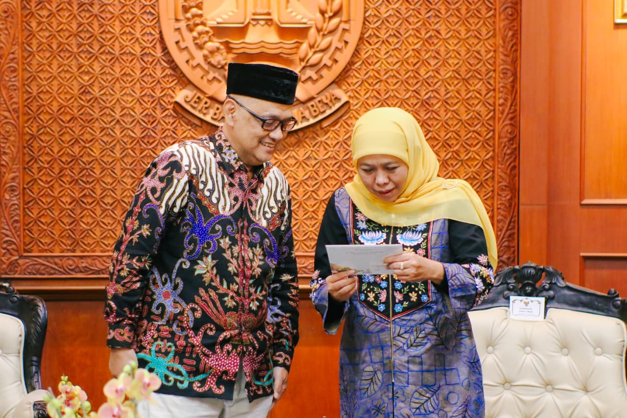 Terima Kunker Menhaj RI, Gubernur Khofifah : InsyaAllah Kuota Jamaah Haji Asal Jatim Bertambah