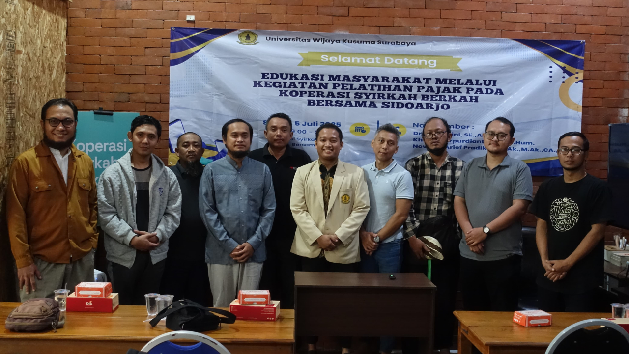 Edukasi Pajak untuk UMKM, Dosen FEB UWKS Blusukan ke Koperasi Sidoarjo
