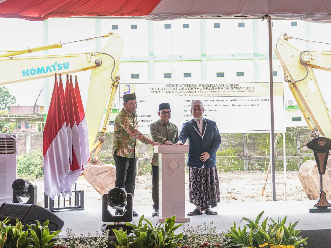 Menko PM Cak Imin Resmikan Groundbreaking Rekonstruksi Ponpes Al Khoziny di Sidoarjo
