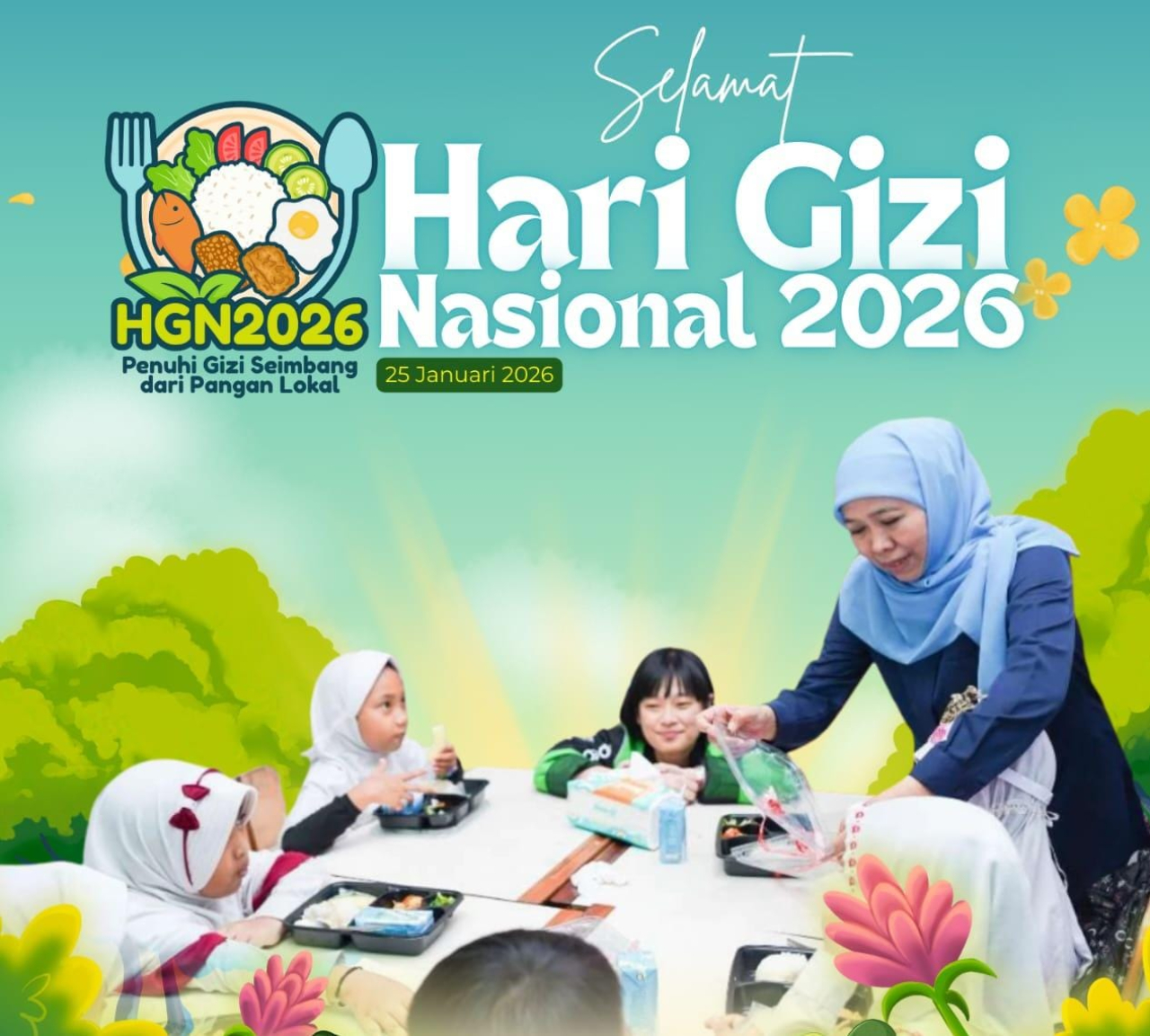Peringati Hari Gizi Nasional 2026, Gubernur Khofifah Perkuat Jatim Sehat Demi Kualitas SDM