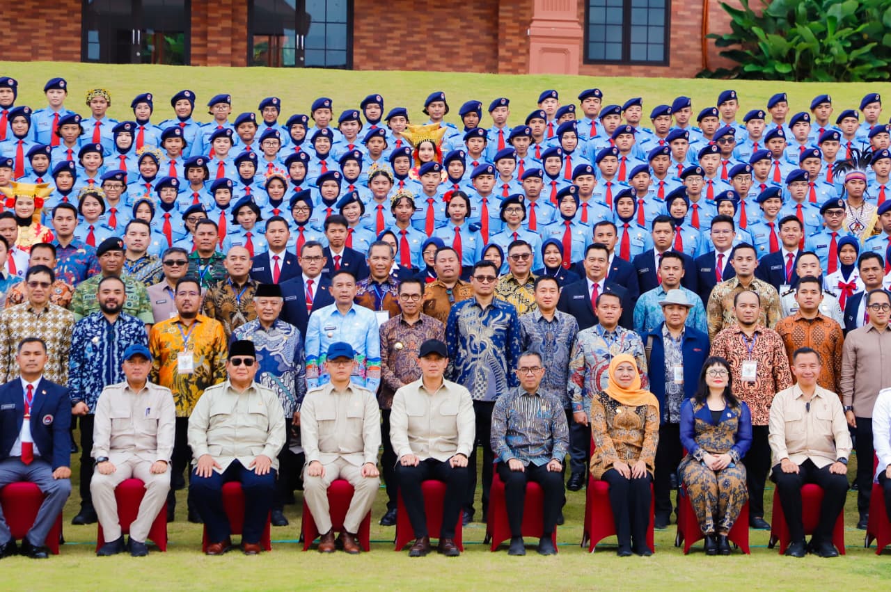 Presiden Prabowo Resmikan SMA Taruna Nusantara, Khofifah Dorong Lahirkan Generasi Tangguh NKRI