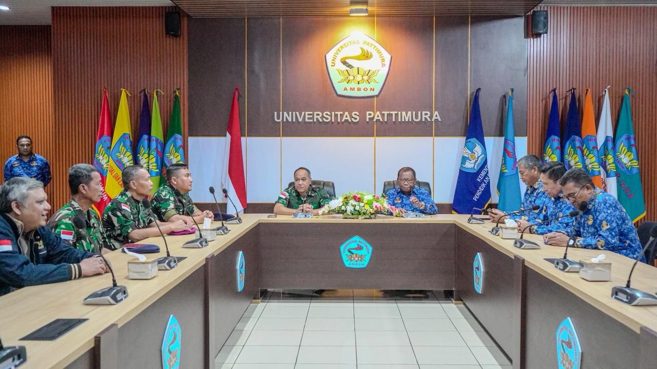 Bangun Sinergitas, Komandan Kodaeral IX Courtessy Call ke Rektor Universitas Pattimura