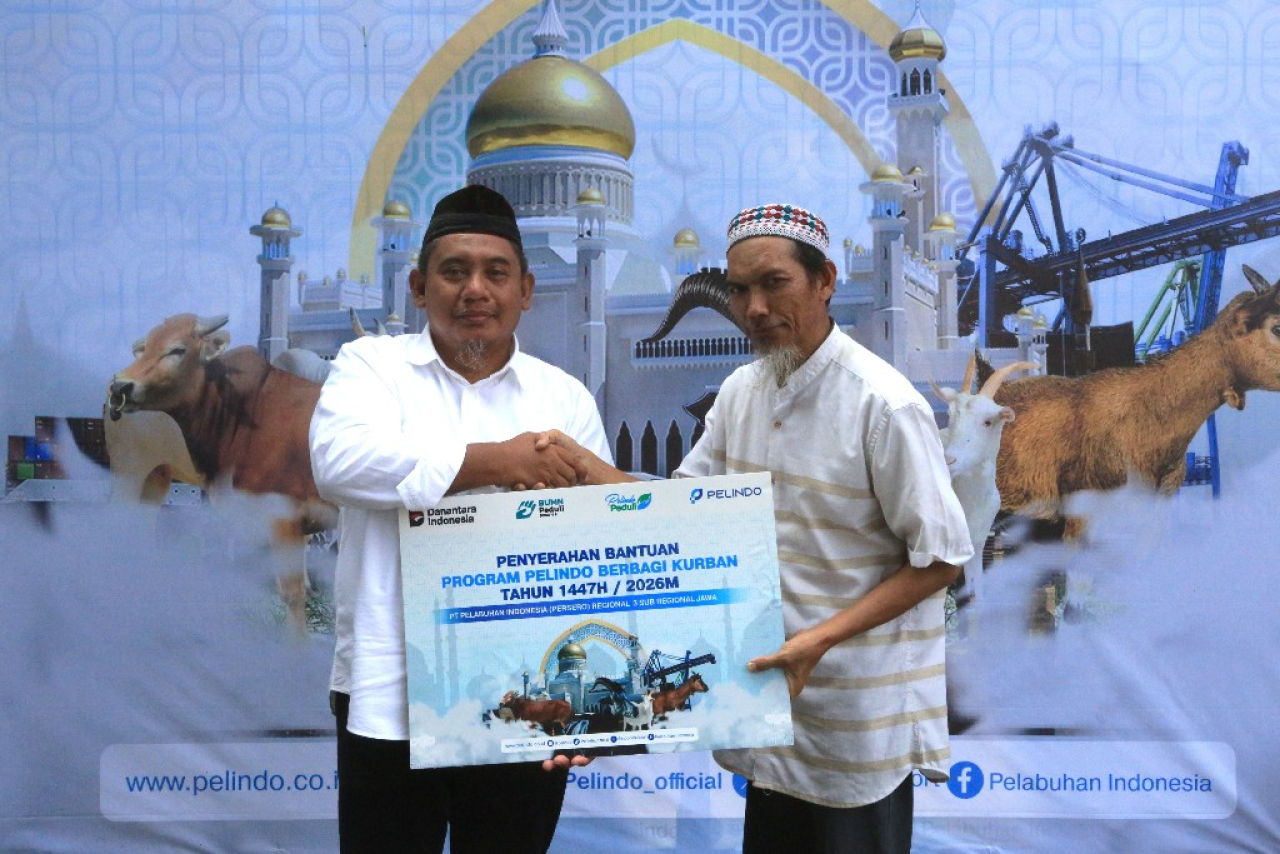 Pelindo Berbagi di Idul Adha, Ratusan Hewan Qurban Jangkau Wilayah Operasional Pelabuhan