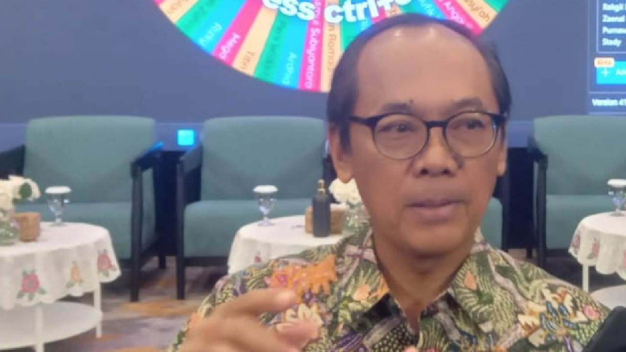 Kepala Perwakilan BI Jatim Ibrahim memberikan keterangan saat Media Briefing BI OJK LPS Kemenkeu 22 Juni 2026 Surabaya