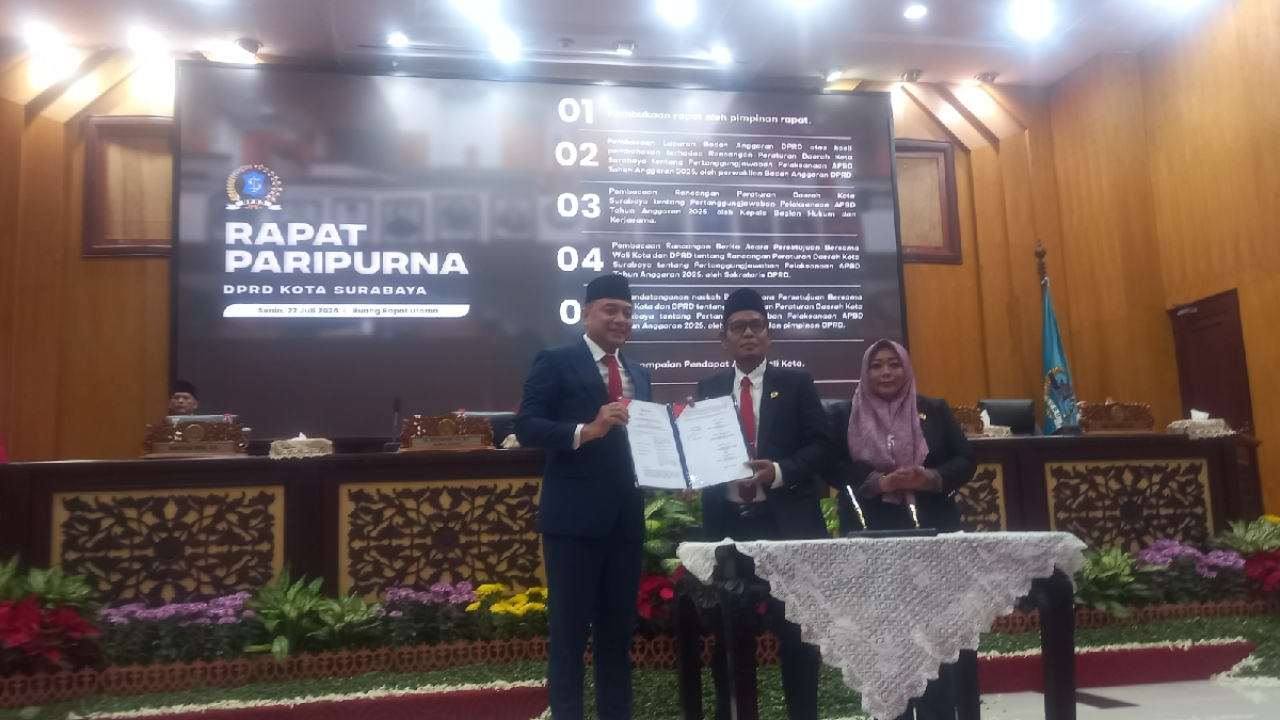 Wali Kota dan DPRD Sepakati Perda Pertanggungjawaban APBD 2025