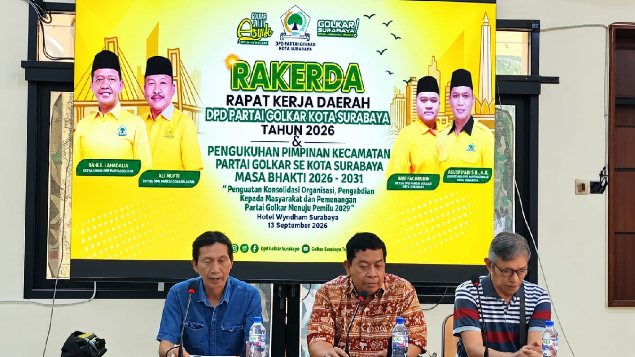 Golkar Surabaya Gelar Rakerda, Fokus Konsolidasi Menuju Pemilu 2029