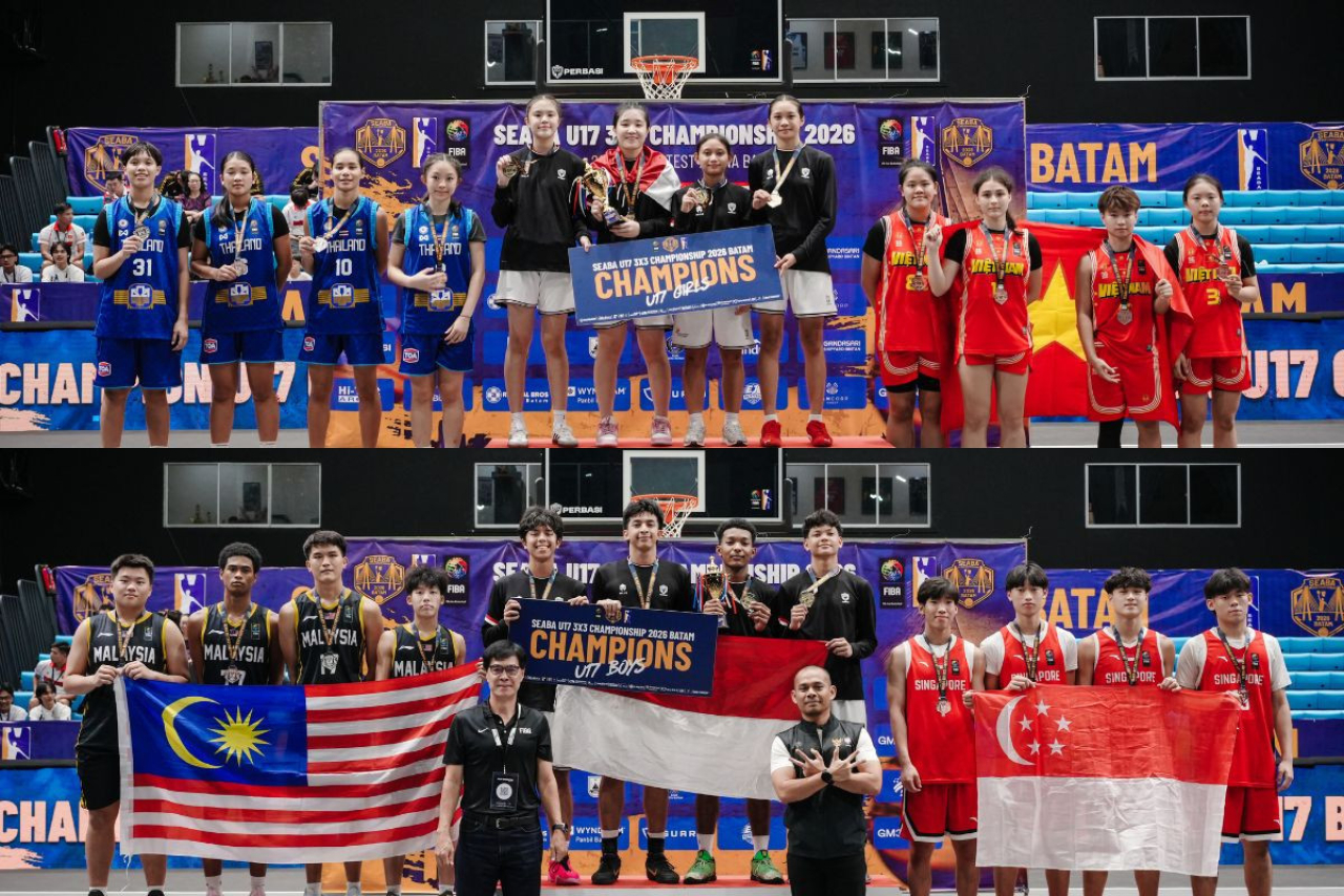 Timnas Basket U17 3x3 Indonesia juara SEABA 2026 di Batam